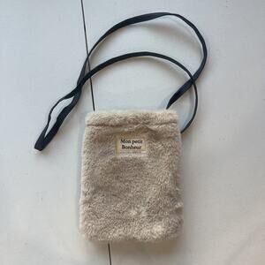 Mon Petit Bonheur Plush Bag Phone Purse Japanese Teddy Mini Crossbody Travel NEW